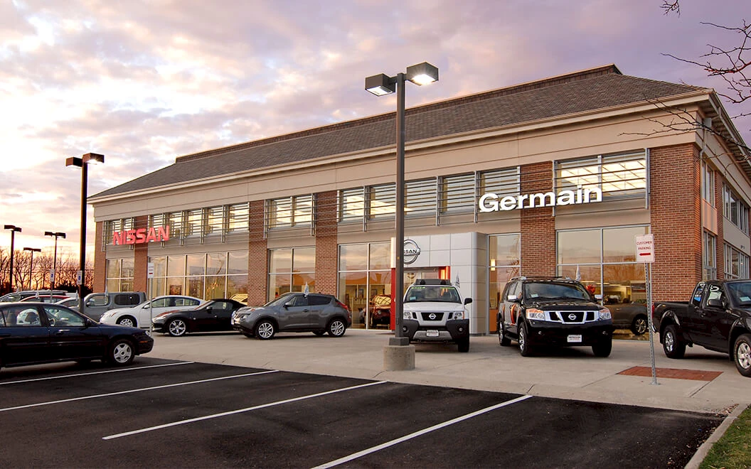 Germain Nissan auto dealership construction finished picture 2