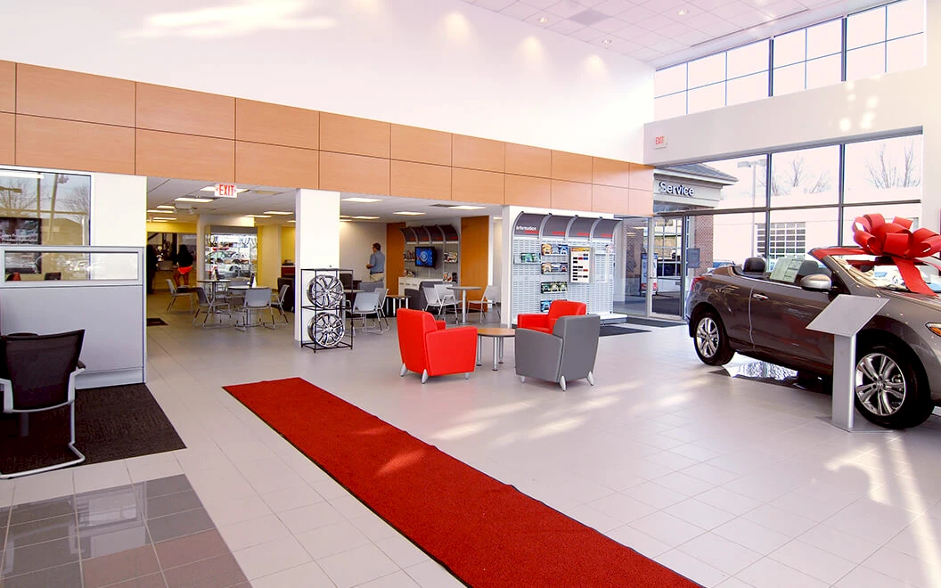 Germain Nissan auto dealership construction finished picture 4