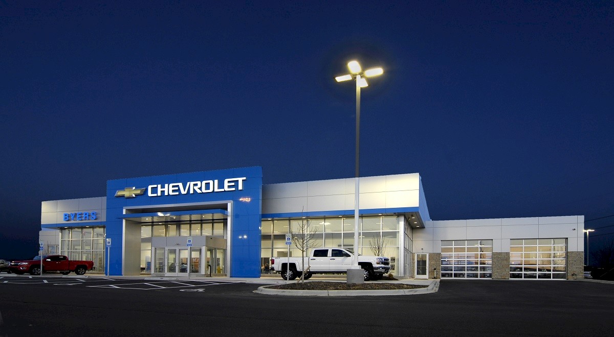 Byers Chevrolet auto dealership construction finished picture 16