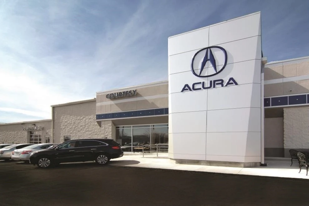Courtesy Acura auto dealership construction finished picture 1