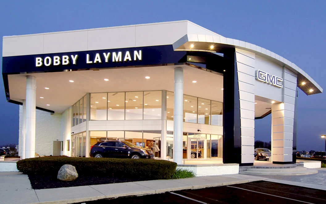 Layman Cadillac GMC auto dealership construction finished picture 2
