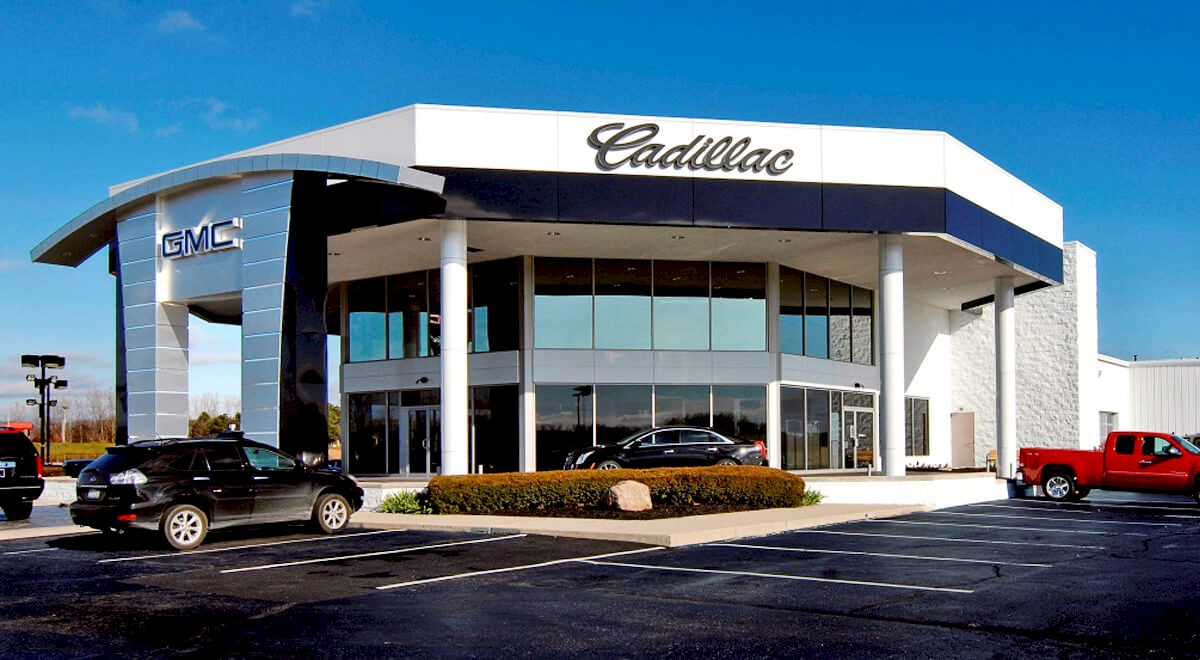 Layman Cadillac GMC auto dealership construction finished picture 3