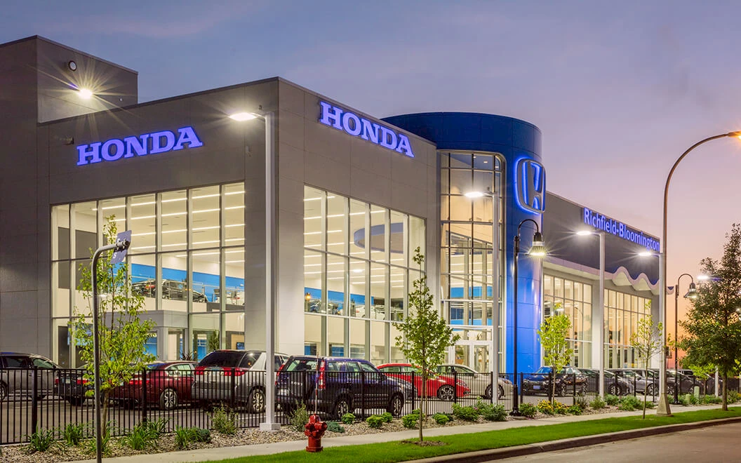 Richfield Bloomington Honda auto dealership construction finished picture 2