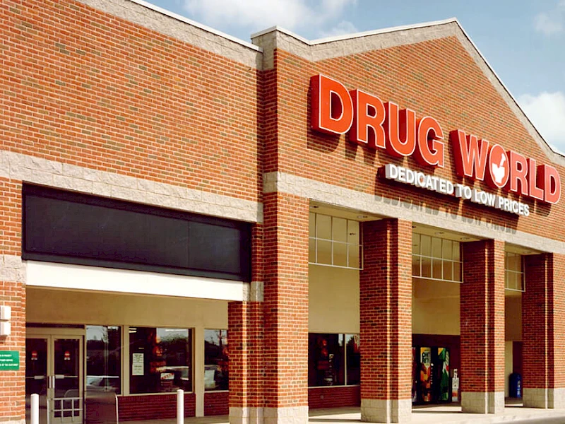 Drug World Retail and Restaurants commercial construction finished picture
