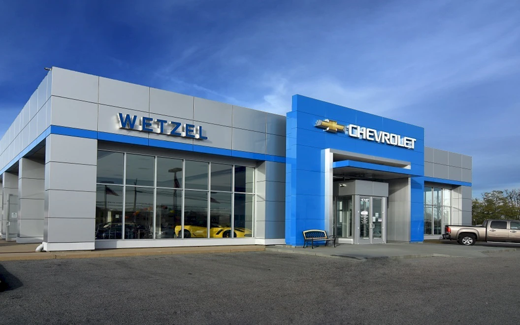 Wetzel Chevrolet auto dealership finished construction picture 6