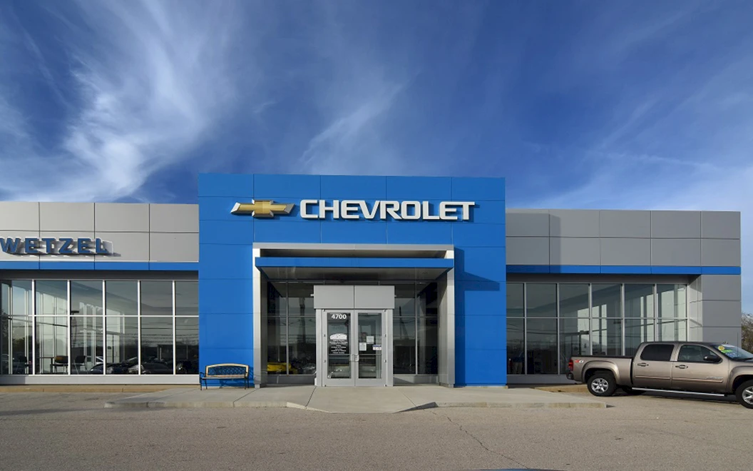 Wetzel Chevrolet auto dealership finished construction picture 2