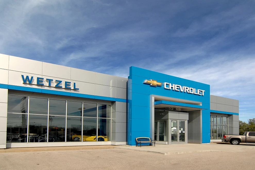 Wetzel Chevrolet auto dealership finished construction picture 1