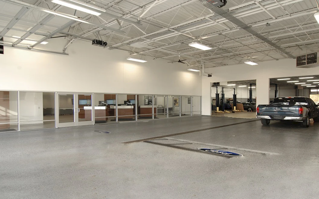 Wetzel Ford auto dealership construction finished picture 11
