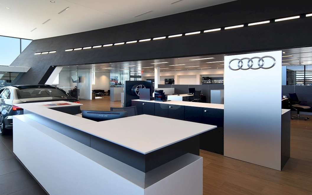 Byers Audi auto dealership construction picture twelve