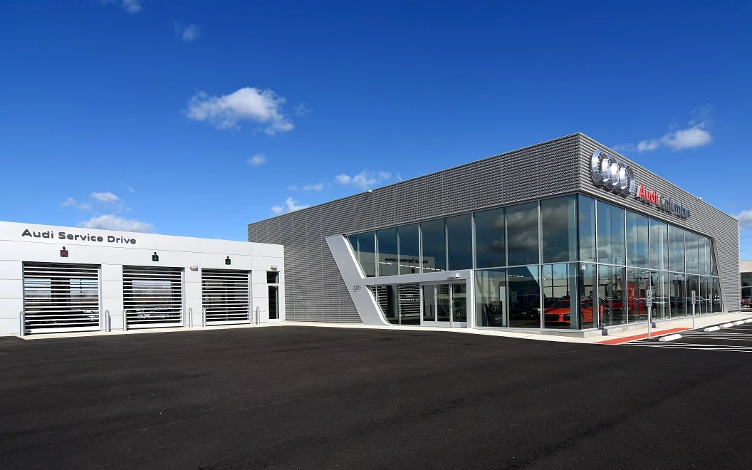 Byers Audi auto dealership construction picture nineteen