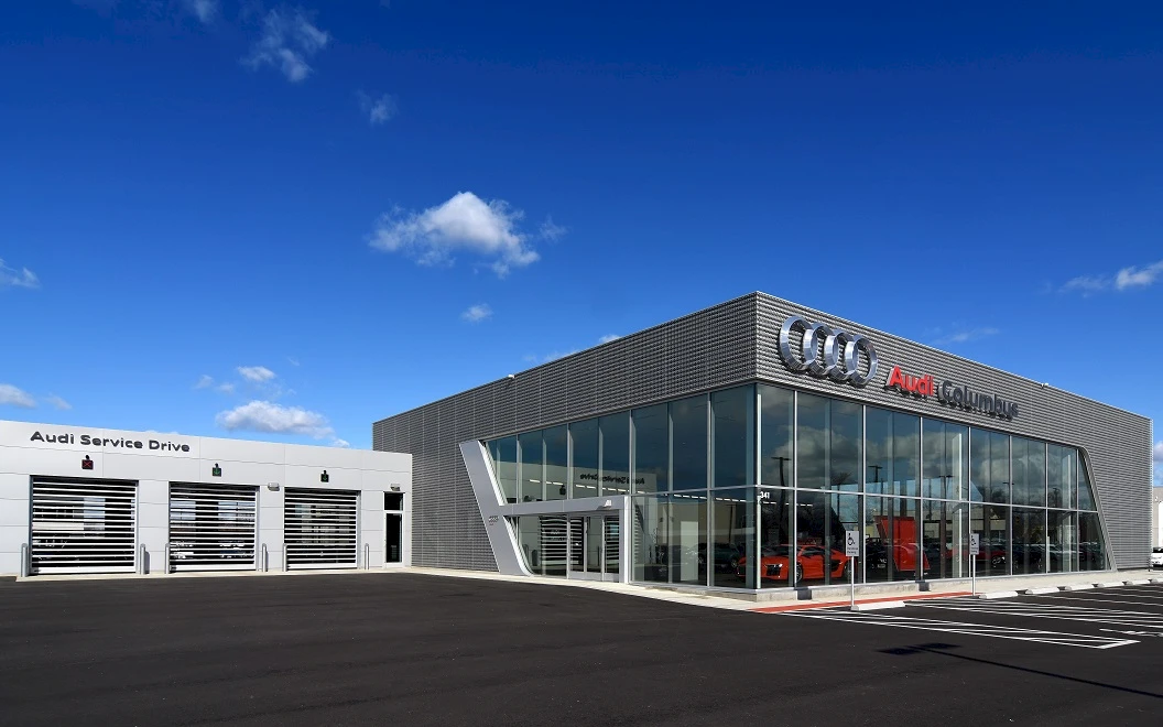 Byers Audi auto dealership construction picture two