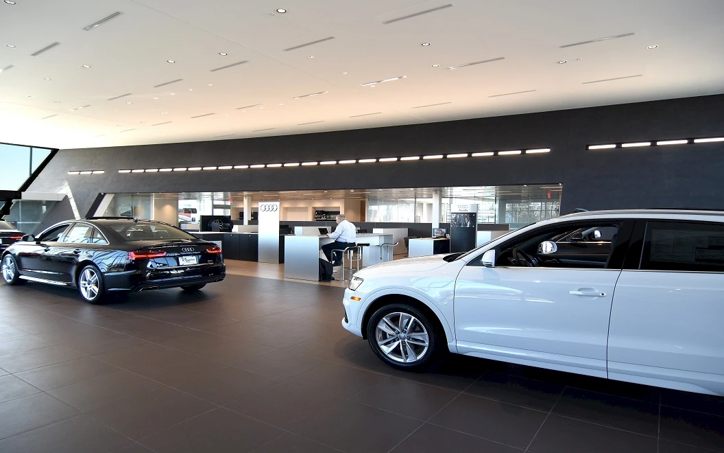 Byers Audi auto dealership construction picture seven