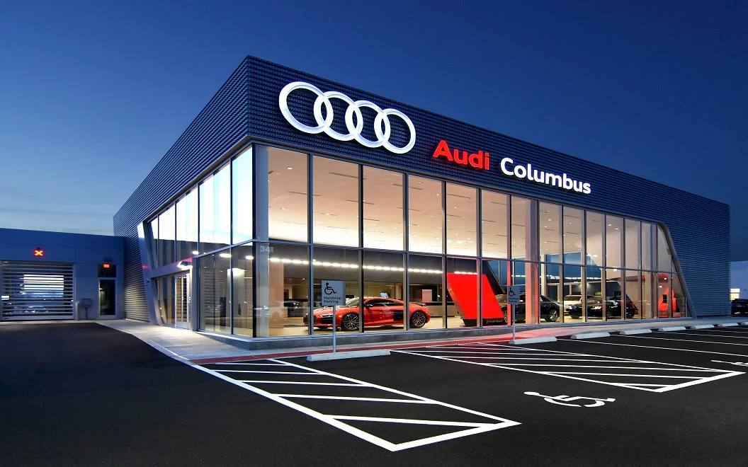 Byers Audi auto dealership construction picture twenty six